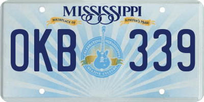 MS license plate OKB339
