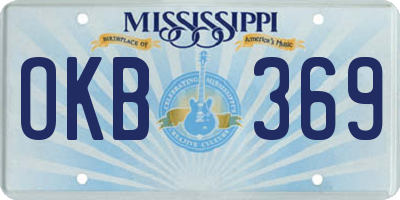 MS license plate OKB369