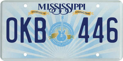 MS license plate OKB446