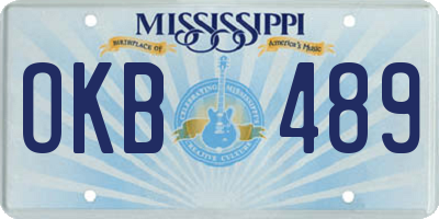 MS license plate OKB489