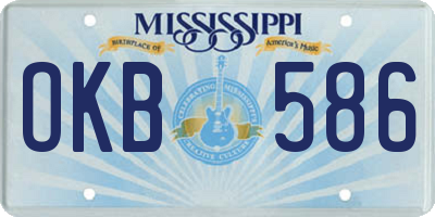 MS license plate OKB586