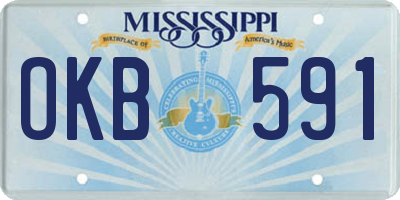 MS license plate OKB591