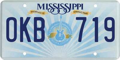 MS license plate OKB719