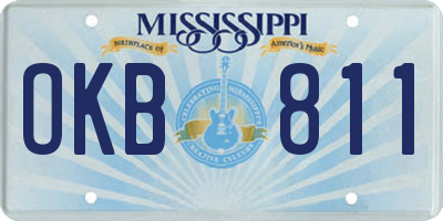 MS license plate OKB811