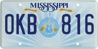 MS license plate OKB816