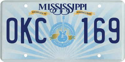 MS license plate OKC169