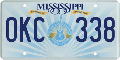 MS license plate OKC338
