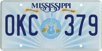 MS license plate OKC379
