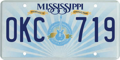 MS license plate OKC719