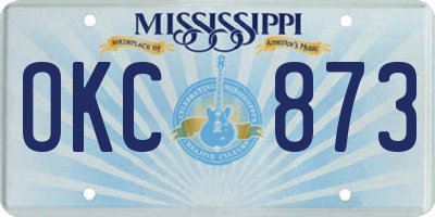 MS license plate OKC873