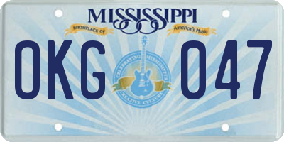 MS license plate OKG047
