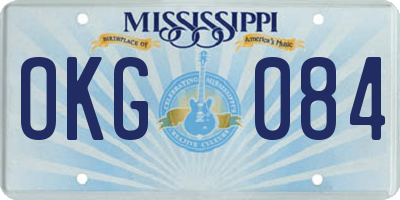 MS license plate OKG084