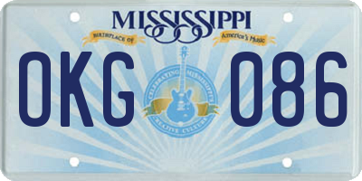 MS license plate OKG086