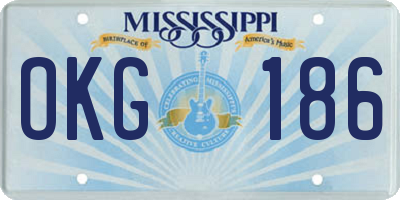 MS license plate OKG186