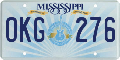 MS license plate OKG276