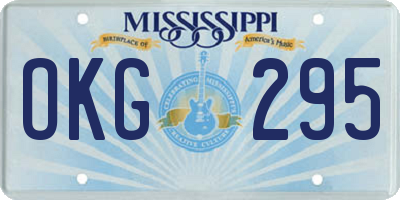 MS license plate OKG295