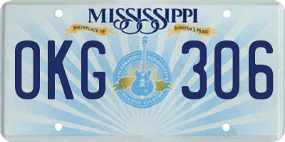 MS license plate OKG306