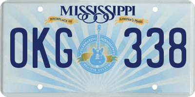 MS license plate OKG338