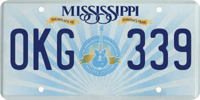 MS license plate OKG339