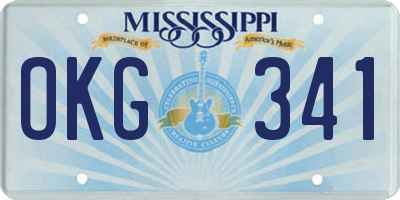 MS license plate OKG341