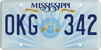 MS license plate OKG342
