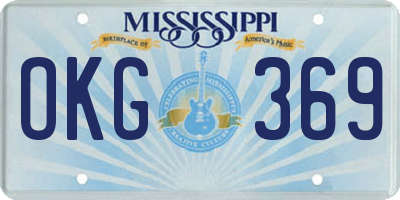 MS license plate OKG369