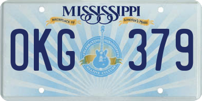 MS license plate OKG379