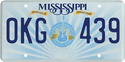 MS license plate OKG439