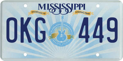 MS license plate OKG449