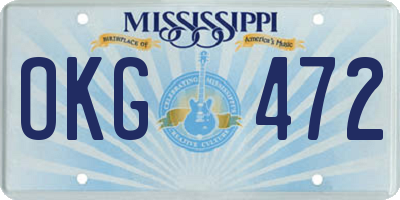 MS license plate OKG472
