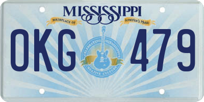MS license plate OKG479