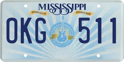 MS license plate OKG511