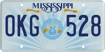 MS license plate OKG528