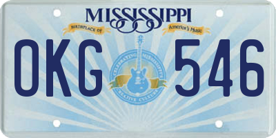 MS license plate OKG546