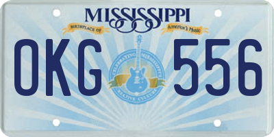 MS license plate OKG556