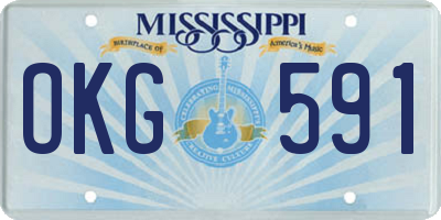 MS license plate OKG591