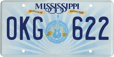 MS license plate OKG622