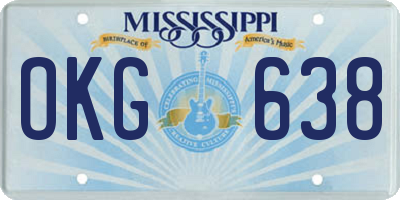 MS license plate OKG638
