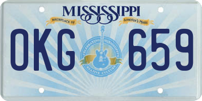 MS license plate OKG659
