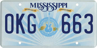 MS license plate OKG663