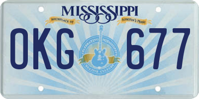 MS license plate OKG677