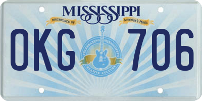 MS license plate OKG706