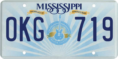 MS license plate OKG719