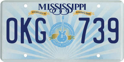 MS license plate OKG739