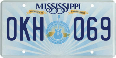 MS license plate OKH069