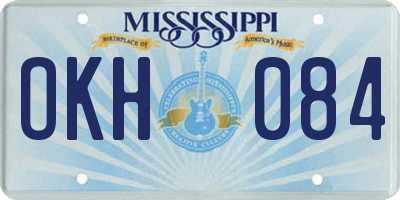 MS license plate OKH084