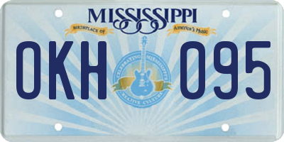 MS license plate OKH095
