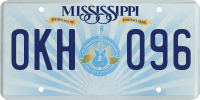 MS license plate OKH096