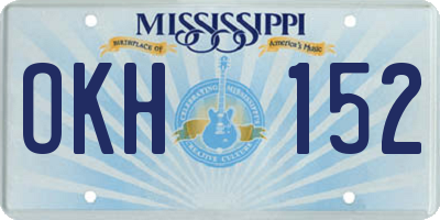 MS license plate OKH152