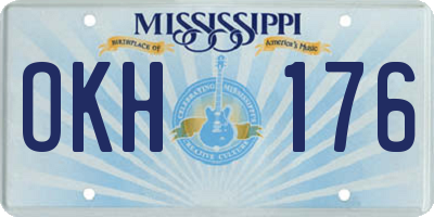 MS license plate OKH176